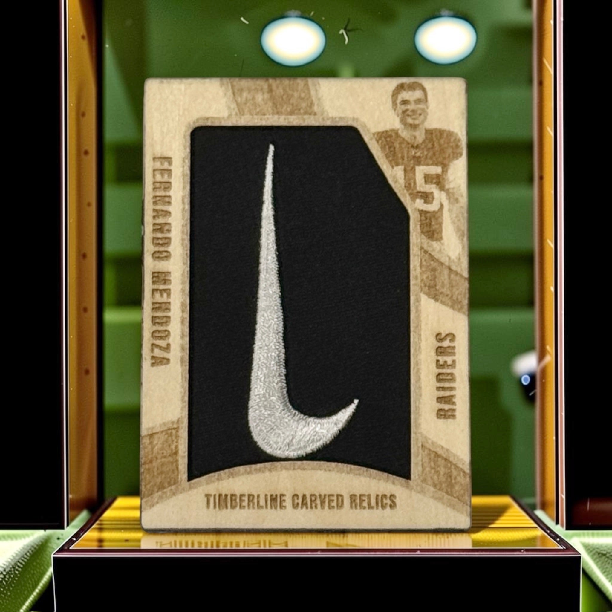 Fernando Mendoza Las Vegas Raiders Carved Relics Collectible