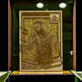 Stephen Curry Golden State Warriors Timberline wood card with gold glitter background